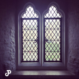 Windows in the Bloody Tower at the Tower of London