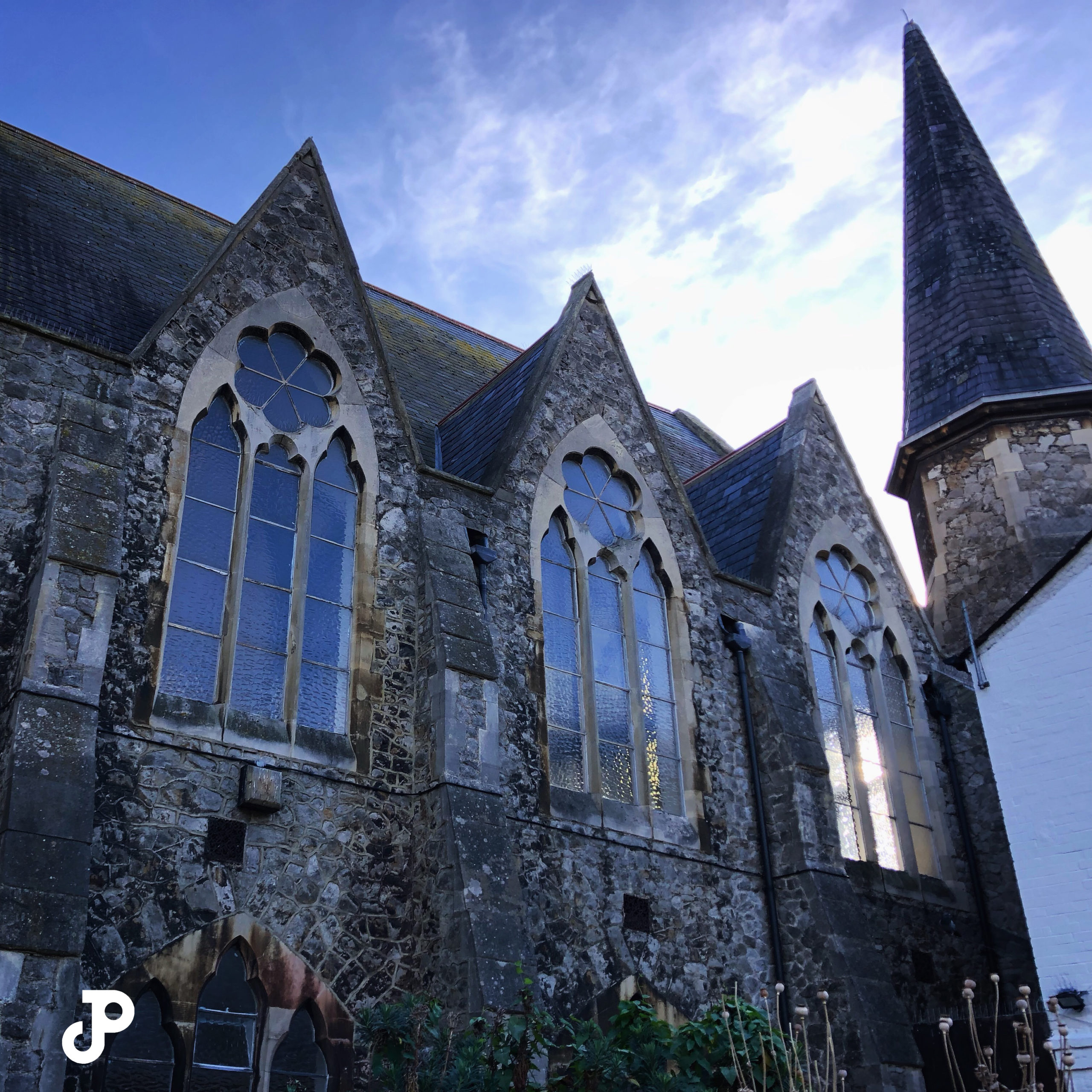 A centuries-old stone church in Kingston Upon Thames, London